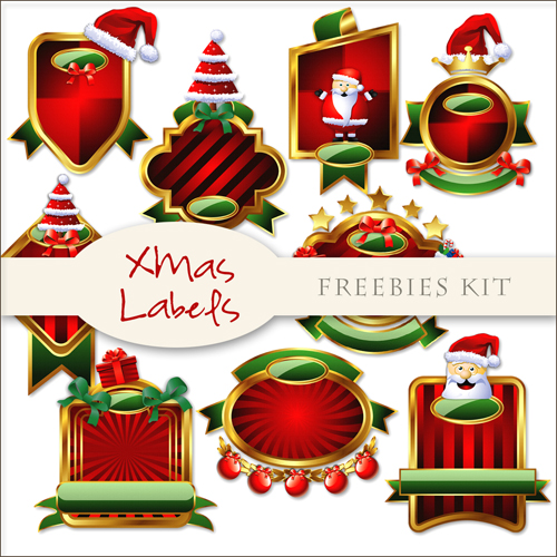 Scrap-kit - Christmas And New Year 2012 Red Labels #3