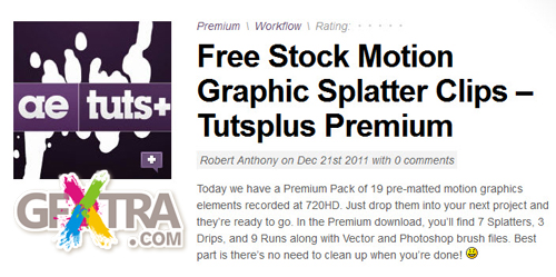 Free Stock Motion Graphic Splatter Clips – Tutsplus Premium 