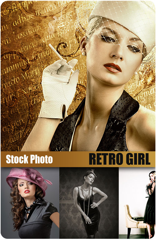 UHQ Stock Photo - Retro Girl