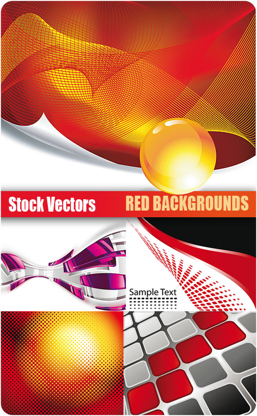 Stock Vectors - Red Background
