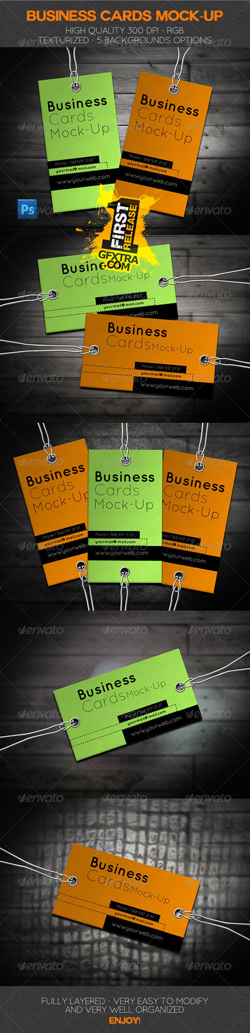 GraphicRiver: Business Cards Mock-Up