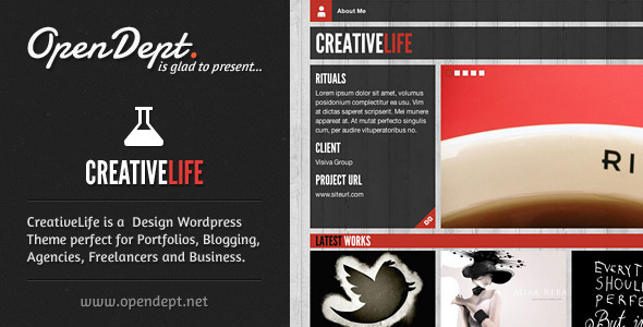 ThemeForest - CreativeLife v.1.8 - WordPress Theme For Creatives - Full