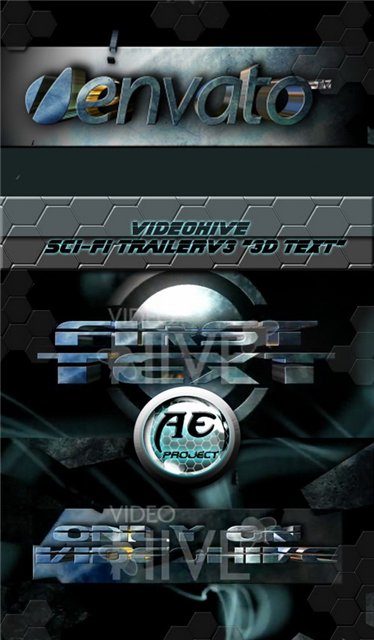 Sci-Fi TrailerV3 "3D TEXT" — AEP (Videohive)