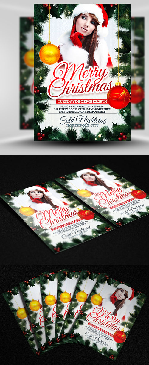 Xmas Party Flyer/Poster PSD Template