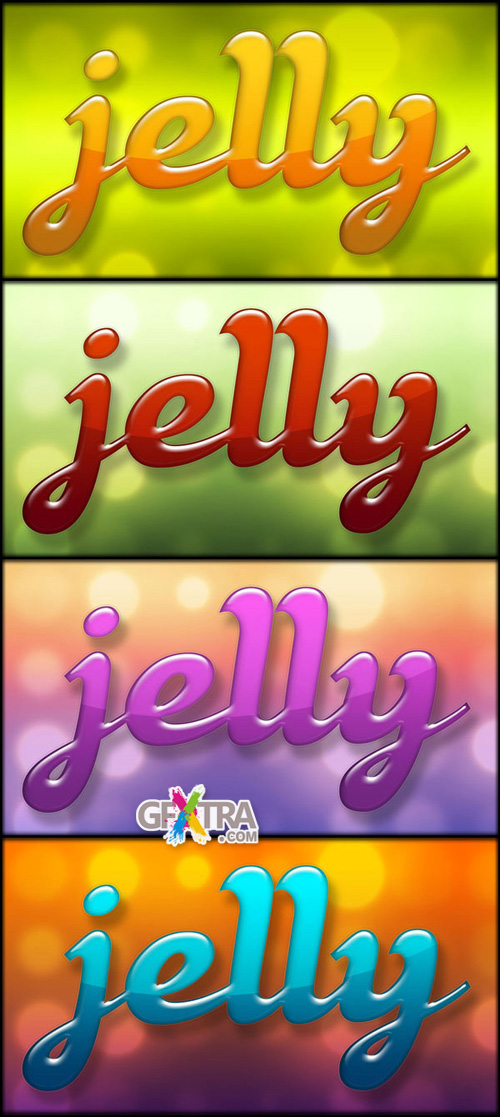 Colorful Jelly Styles for Photoshop
