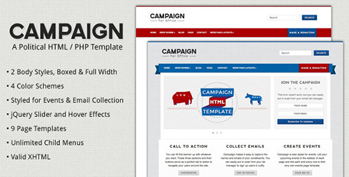 ThemeForest - Campaign v1.2 - Political HTML Template - FULL