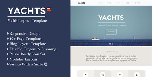 ThemeForest - Yachts - Responsive Multi-Purpose Elegant Template - RIP