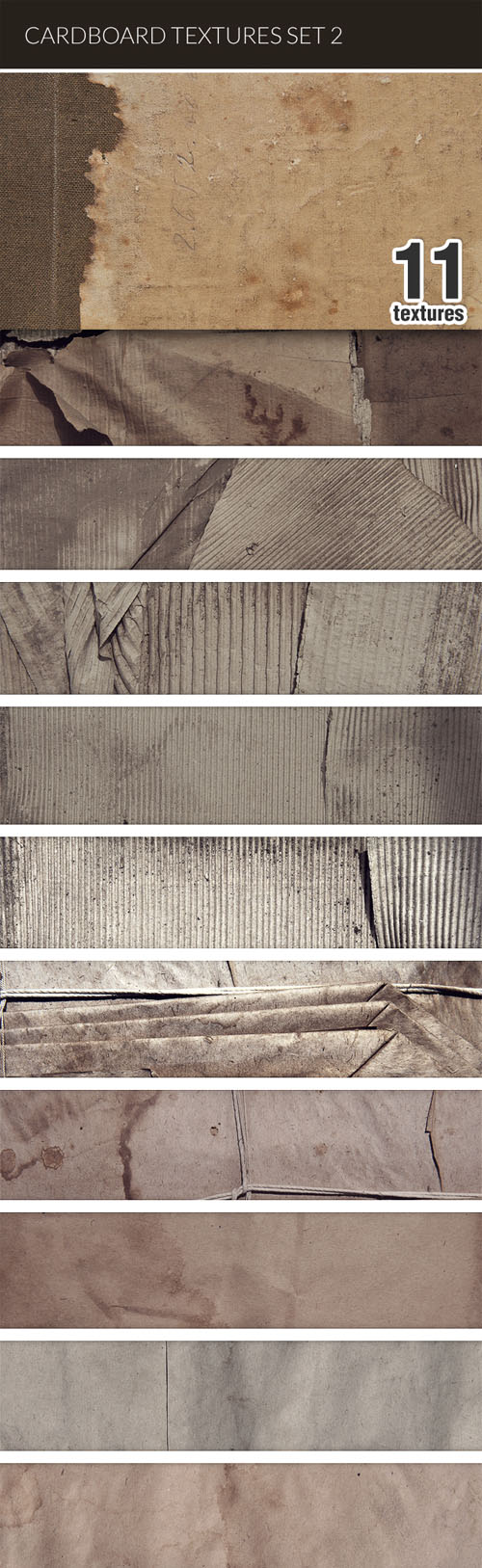 Designtnt - Cardboard Textures Set 2
