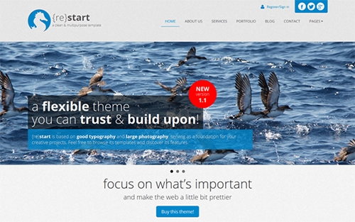 WrapBootstrap - ReStart v1.1 - Clean Minimal Business