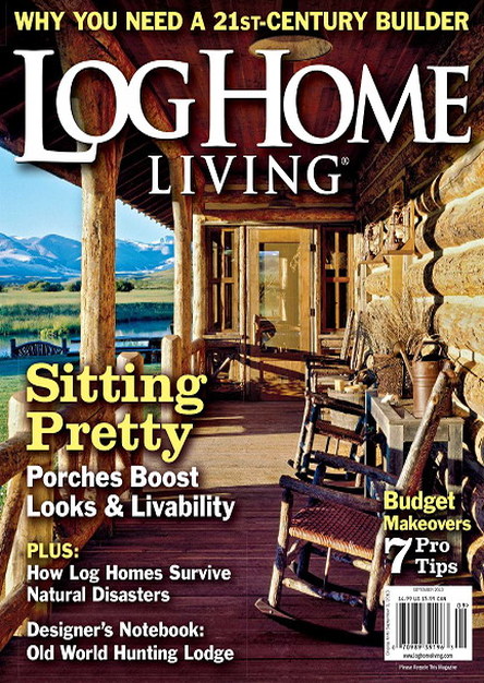 Log Home Living Magazine September 2013