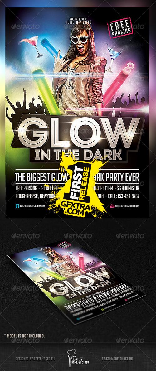 GraphicRiver - Glow in The Dark Party Flyer Template 5231381