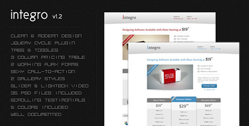 ThemeForest - Integro v1.2 - A Corporate Landing Page - FULL