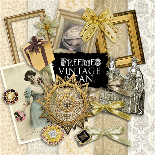 Scrap-kit - Old Vintage Papers And Elements