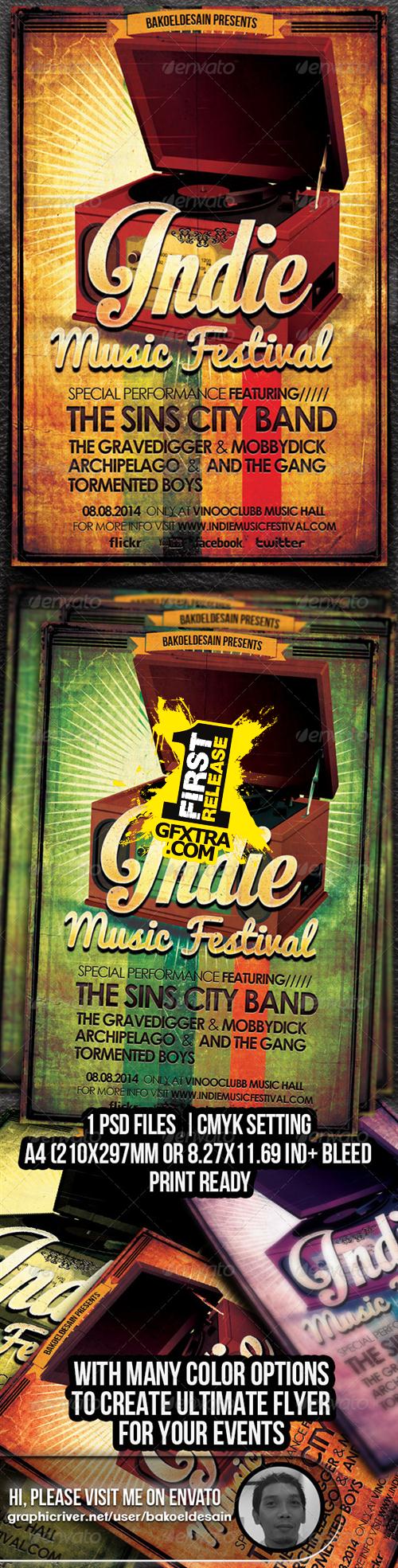GraphicRiver - Indie Music Festival Flyer