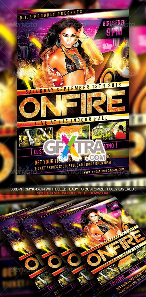GraphicRiver - On Fire Party Flyer
