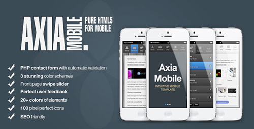 ThemeForest - AxiaMobile v1.1 - Corporate Mobile | 3 Color Variations - FULL