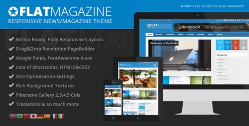 ThemeForest - FlatMagazine v1.4 - Responsive News/Magazine Theme