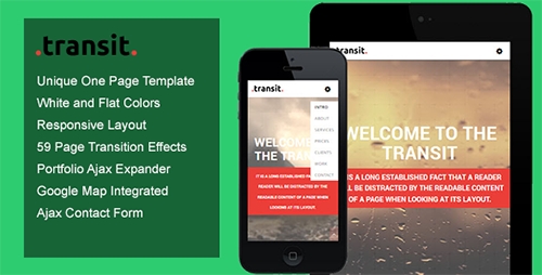 ThemeForest - Transit - One Page Transition Template - RIP
