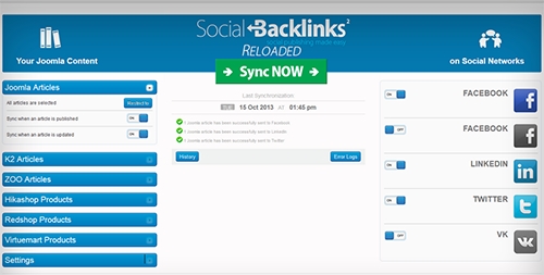 JoomUnited - Social Backlinks v1.8.0 for Joomla 2.5-3.x