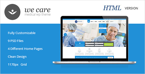 ThemeForest - We Care - Premium Medical HTML Template - RIP