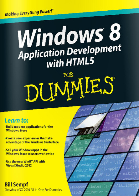 Windows 8 Application Development with HTML5 for Dummies 2013