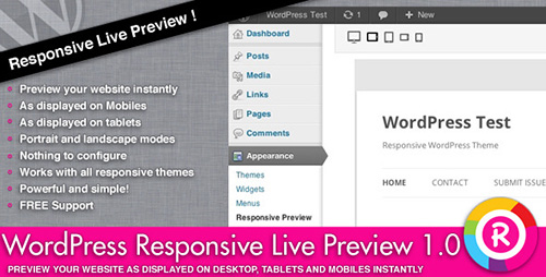 CodeCanyon - WordPress Responsive Live Preview v1.0