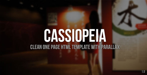 ThemeForest - Cassiopeia - Clean One Page Template with Parallax - RIP