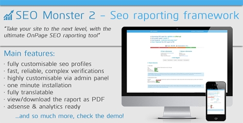 CodeCanyon - SEO Monster 2 - Seo Reporting Framework - RIP