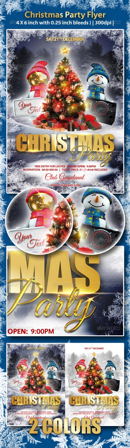 GraphicRiver Christmas Party Flyer 6273748