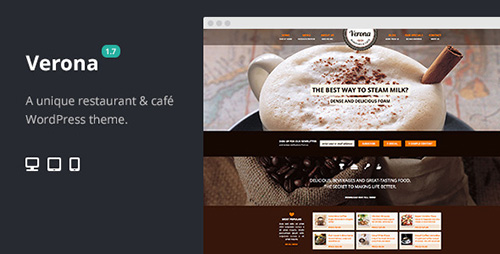 ThemeForest - Verona v1.6 - Restaurant Cafe Responsive WordPress Theme