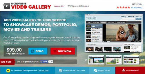 Apptha Video Gallery v2.5 - WordPress Video Gallery and Responsive Portfolio