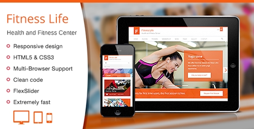 ThemeForest - Fitness Life - Gym/Fitness HTML Template - RIP