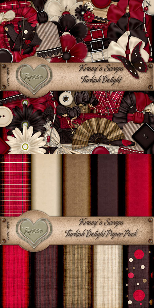 Scrap Set - Turkish Delight PNG and JPG Files