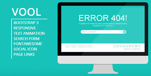 ThemeForest - Vool - Responsive 404 Error Page - RIP