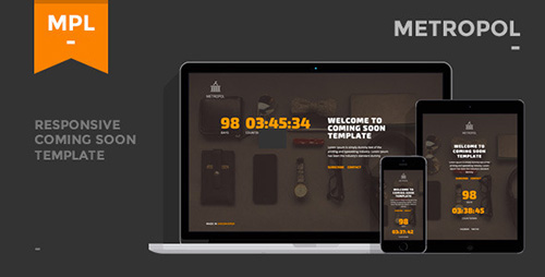 ThemeForest - Metropol - Responsive Coming Soon Template - RIP