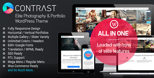 ThemeForest - CONTRAST v1.5 - Elite Photography & Portfolio WP Theme