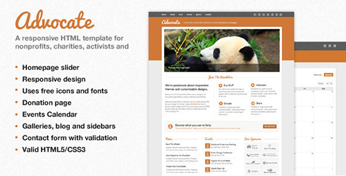 ThemeForest - Advocate - A Nonprofit Responsive HTML Template - FULL