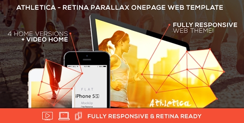 ThemeForest - Athletica - Retina Parallax OnePage Web Template - RIP