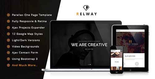 ThemeForest - Relway - Responsive Parallax One Page Template - RIP