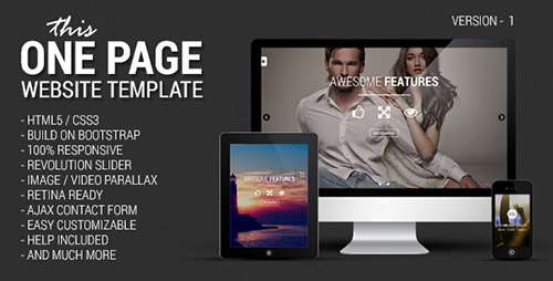ThemeForest - This One - One Page Responsive Website Template - RIP