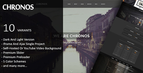 ThemeForest - Chronos - Parallax One Page HTML Template - FULL