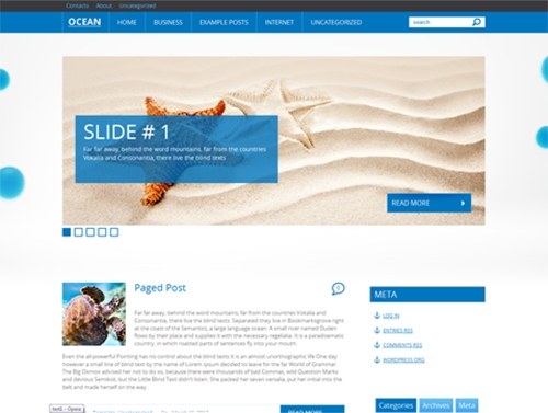 Ocean - Theme For WordPress